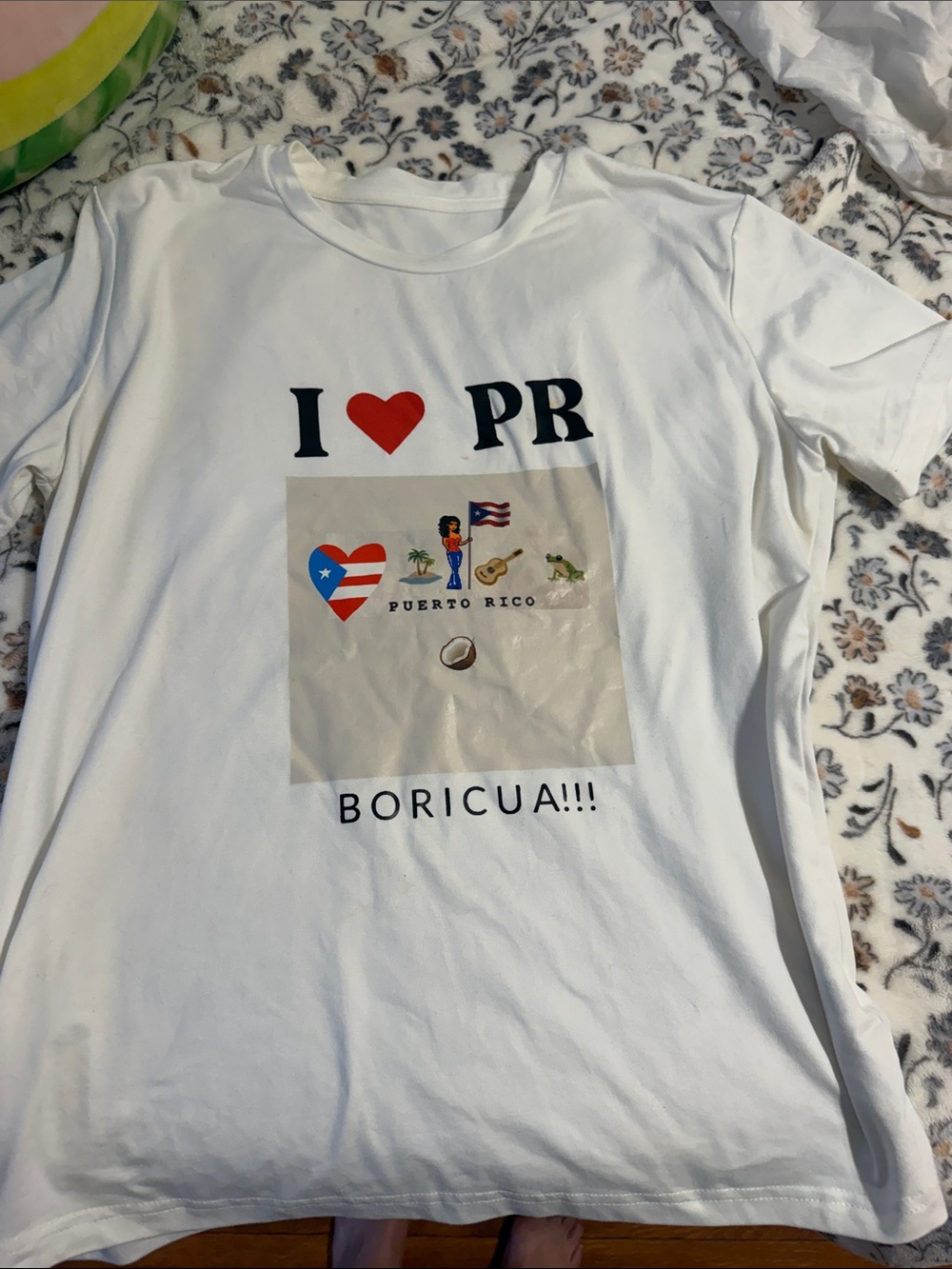 I Love PR Puerto Rico Graphic ADULTS TSHIRT